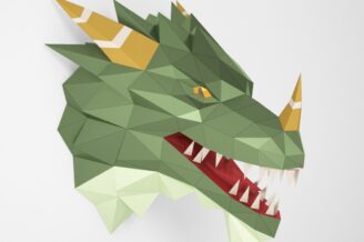 Dragon Head Wall Sculpture