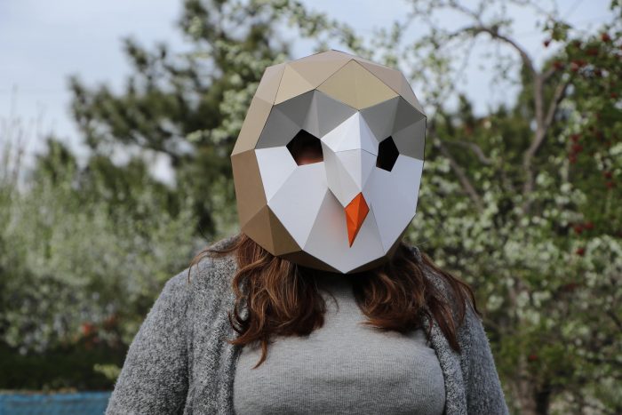 Pöllömaski Paper Craft
