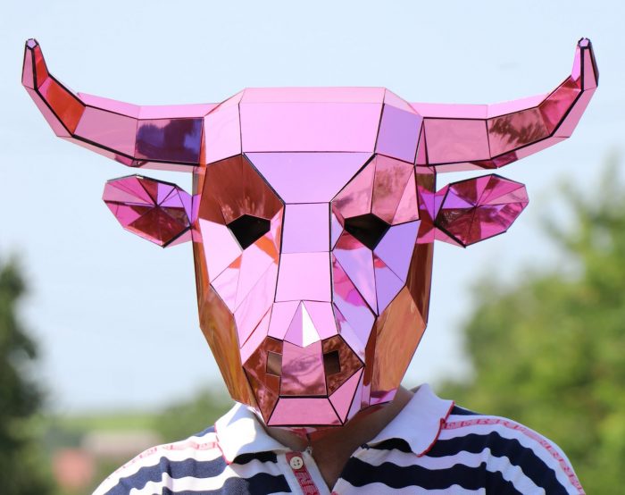 Masque de taureau Créations en papier