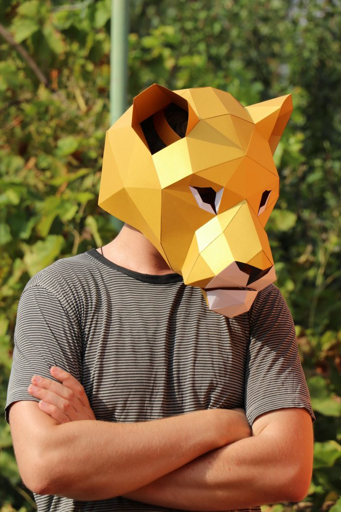 Lioness mask Paper Craft