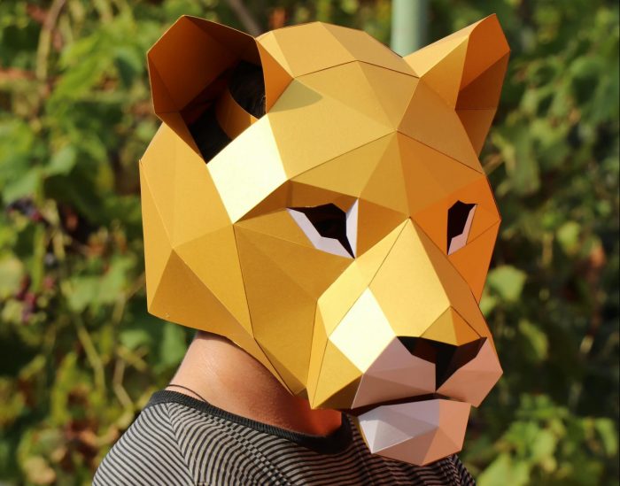 Masque de lionne Paper Craft