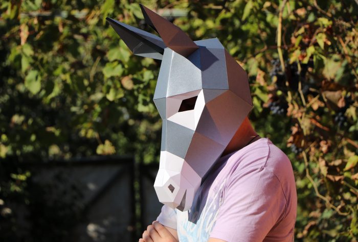 masque d'âne bricolage en papier
