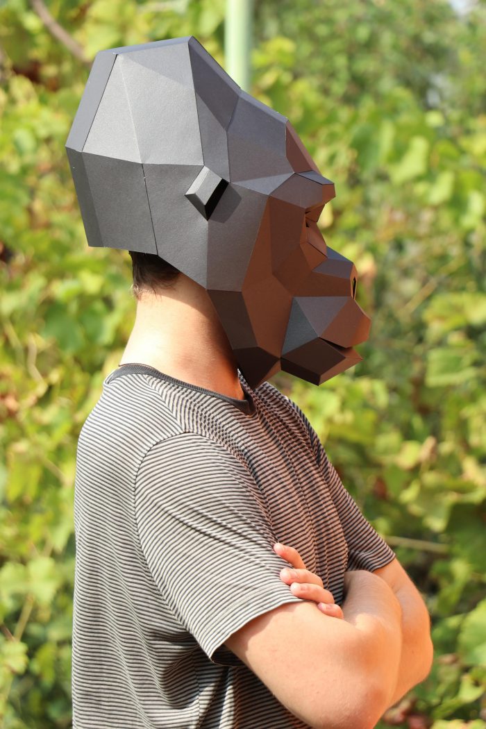 Gorilla-Maske aus Papier