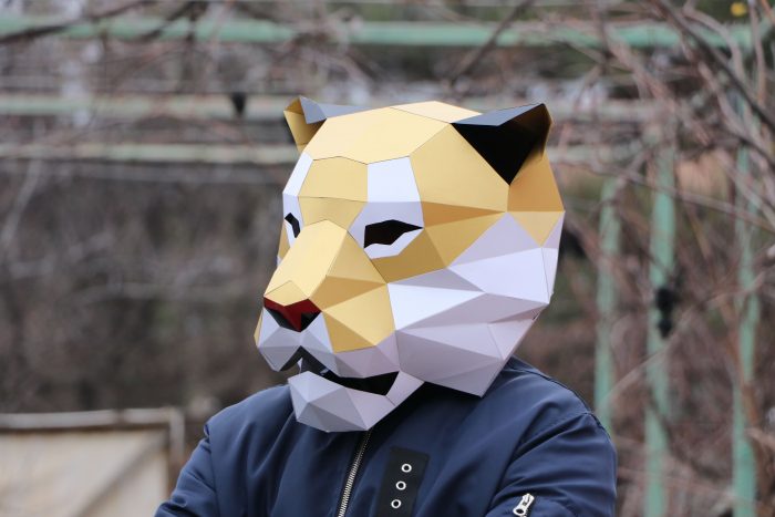 老虎面具纸工艺