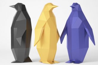 ペンギンの彫刻（無料） - LACRAFTA