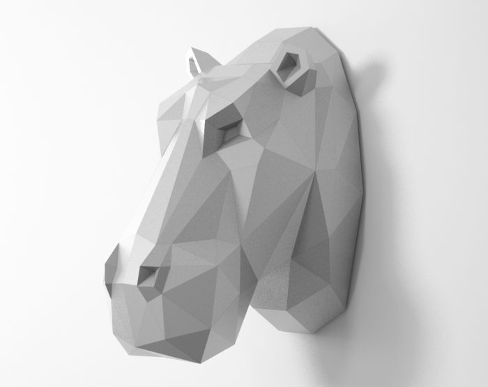 Hippo Head Wall Sculpture