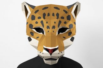 Jaguar Mask (Polygonal)