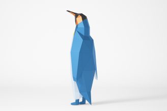 Emperor penguin (Design 1) PDF template - LACRAFTA