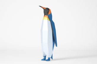Emperor penguin (Design 1) PDF template - LACRAFTA
