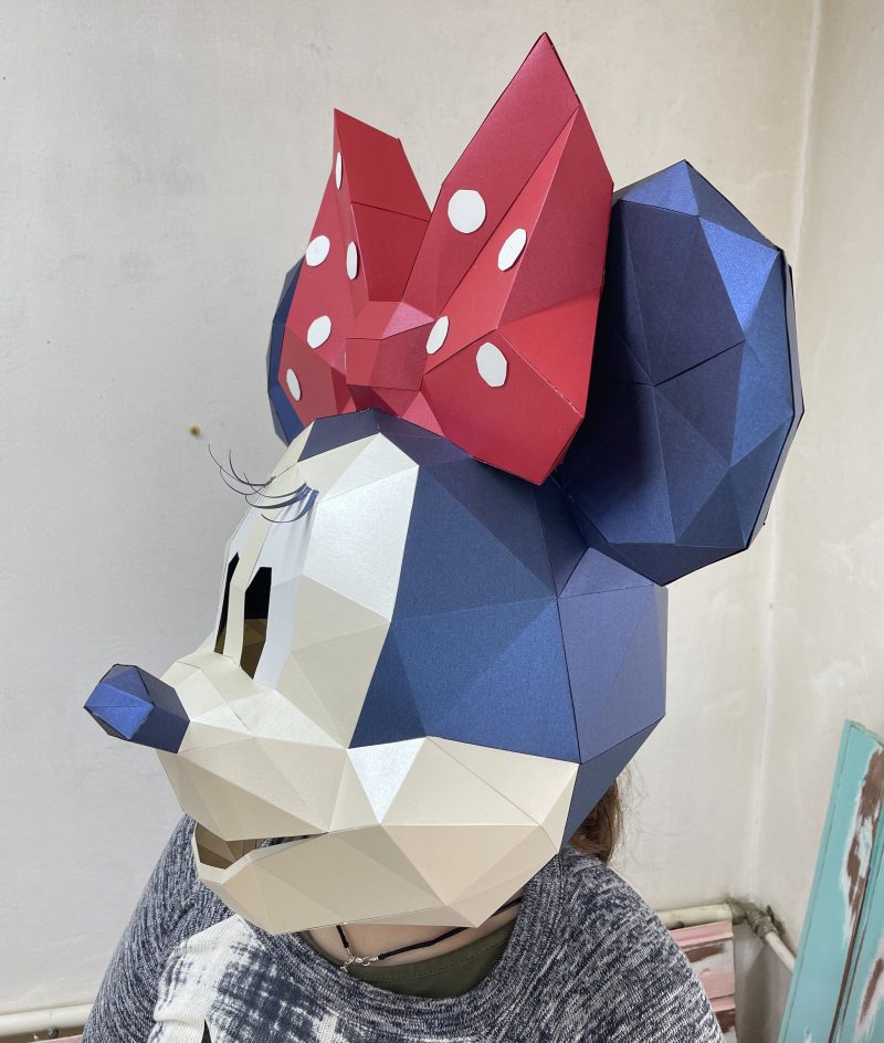 Minnie Mouse mask, classic design. PDF template. - LACRAFTA