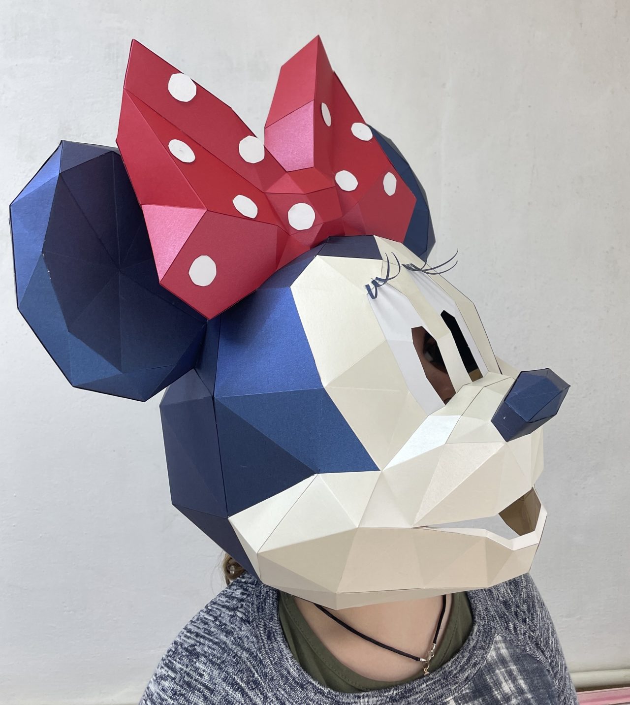 Minnie Mouse mask, classic design. PDF template. - LACRAFTA