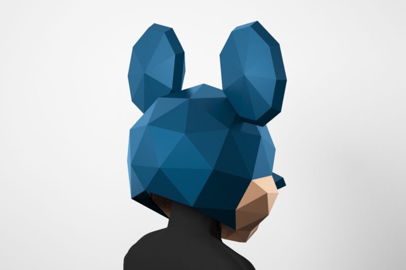 Mickey Mouse mask, classic design. PDF template. - LACRAFTA