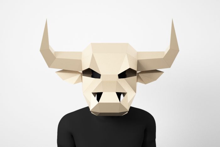 Bull mask papercraft