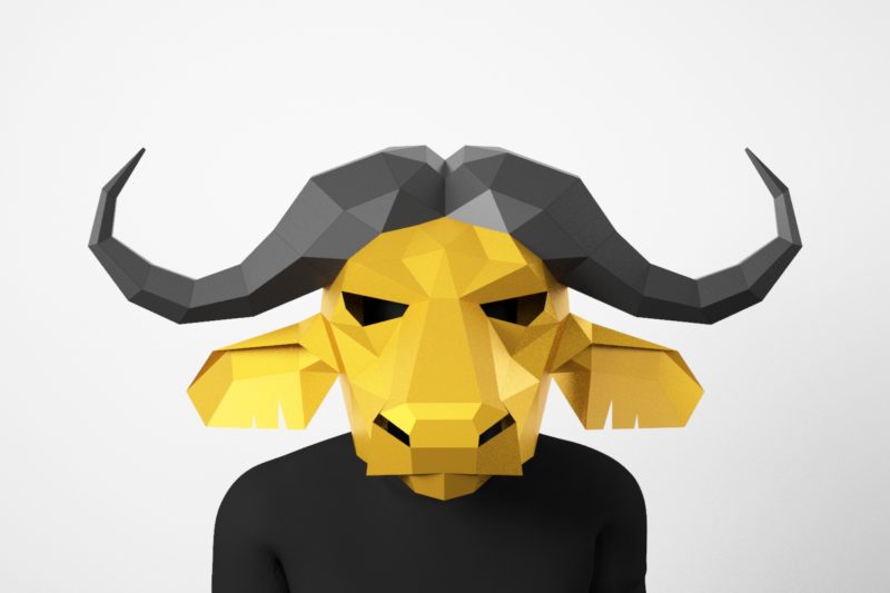 Buffalo mask PDF template - LACRAFTA