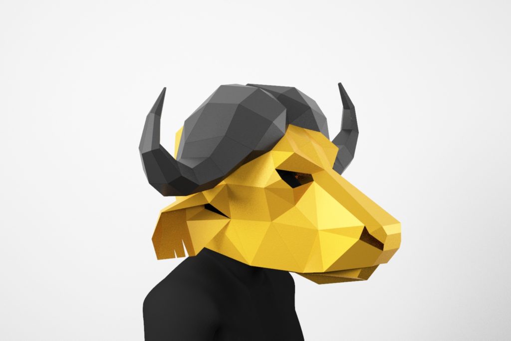 Buffalo mask PDF template - LACRAFTA