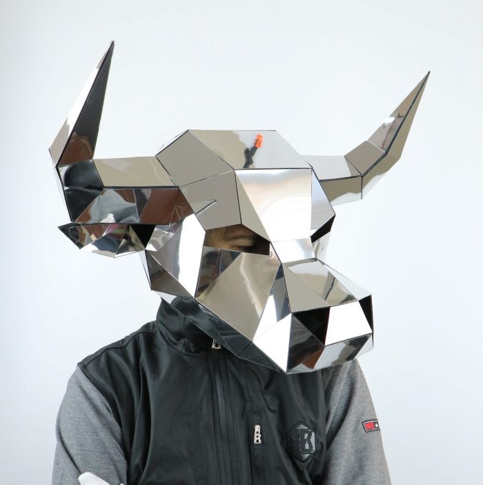 Bull mask papercraft