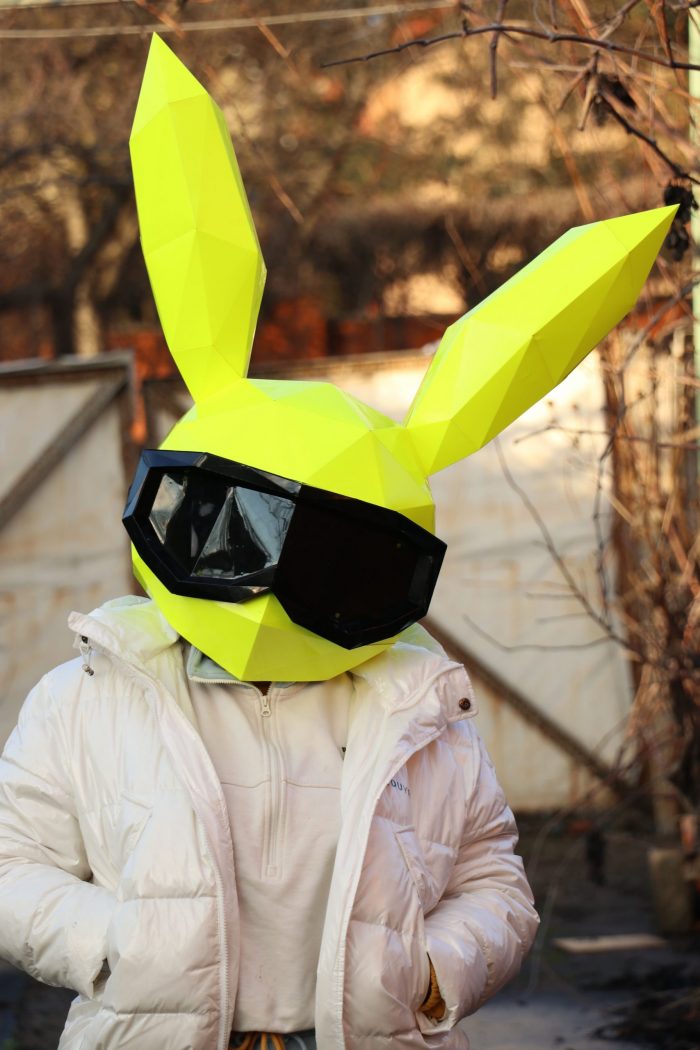 бумажная маска кролика