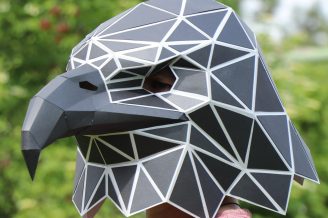 Artisanat en papier masque d'aigle