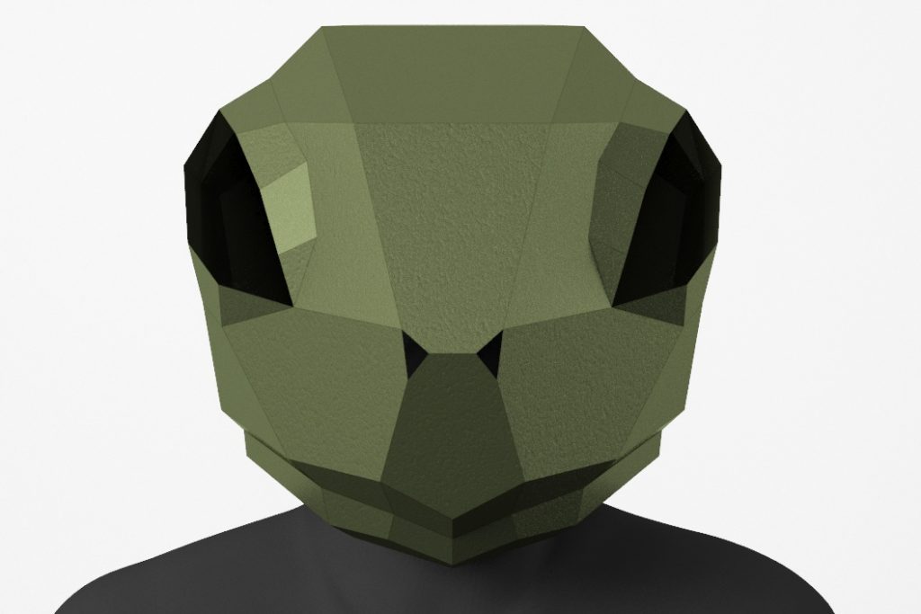 Turtle Mask PDF Template DIY - LACRAFTA
