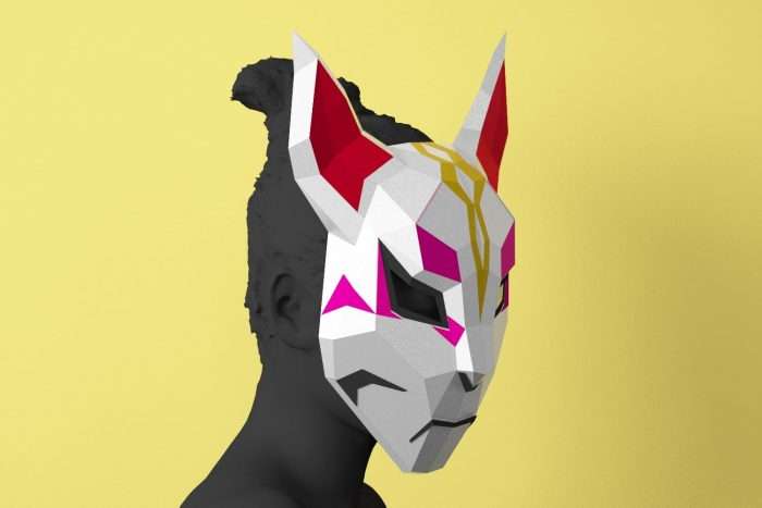 Fox Mask Fortnite，免费模板