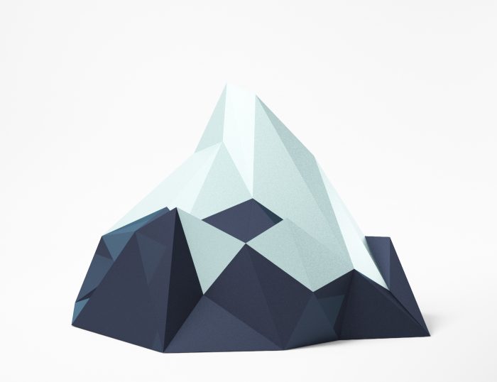 Dudukan gunung untuk papercraft smartphone DIY