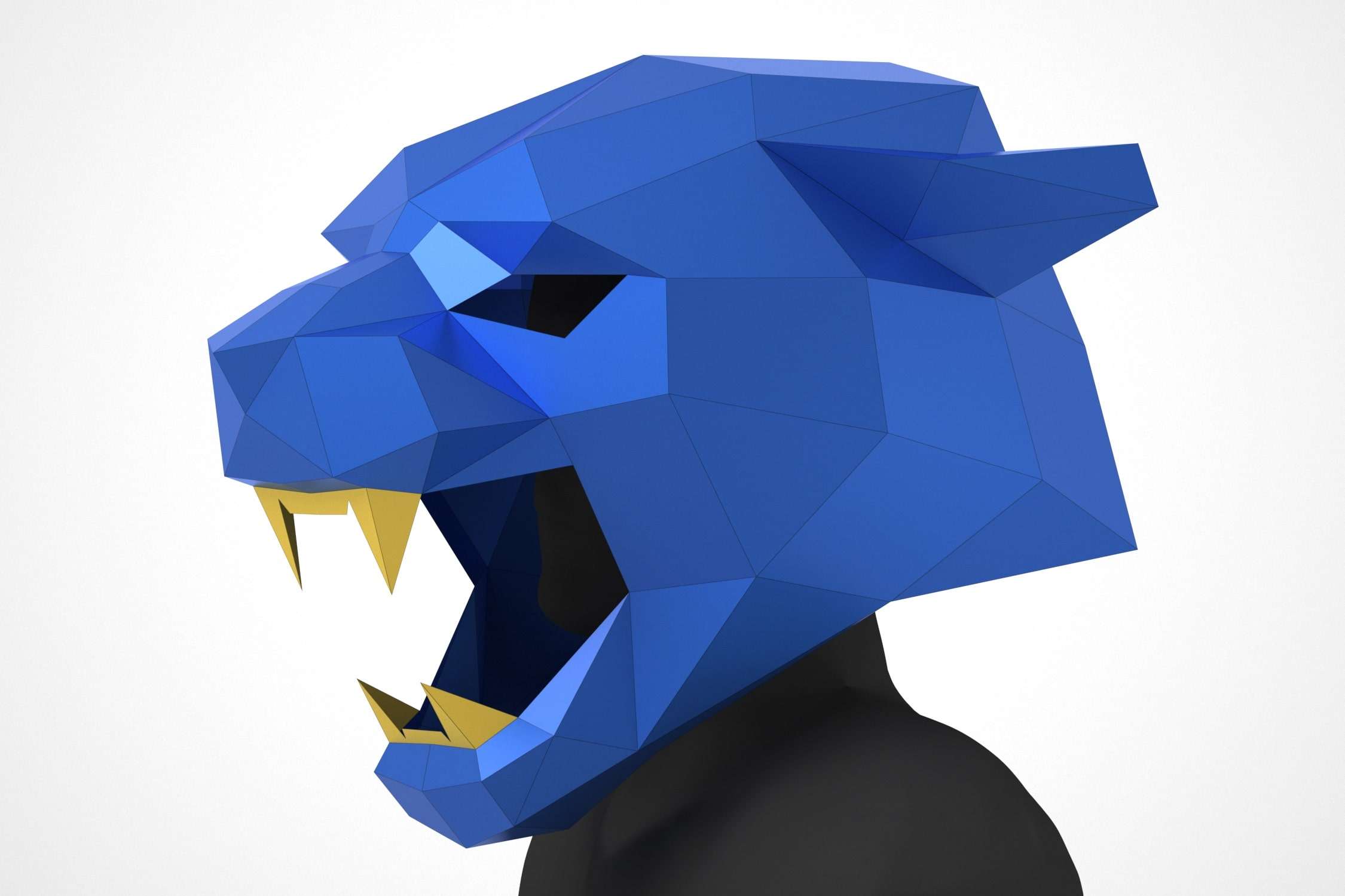 Puma mask, template for making papercraft masks - Image 8