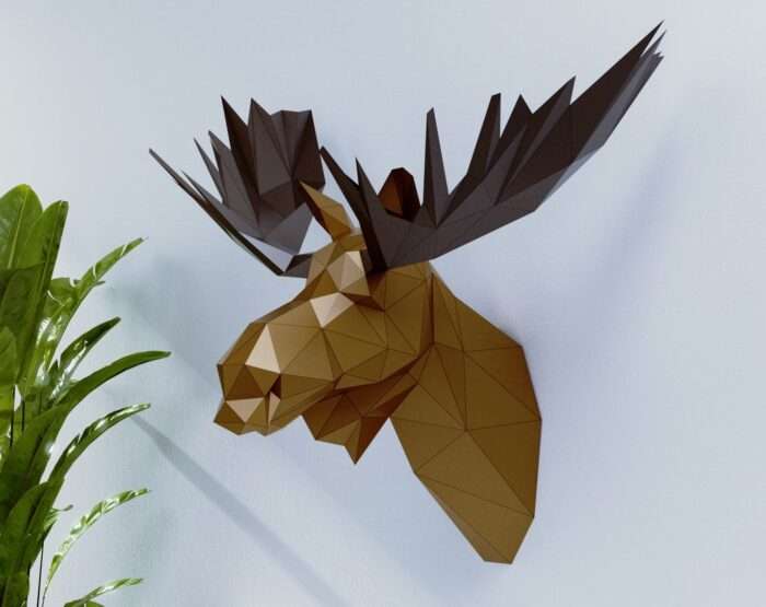 Canadian Moose With beautiful horns PDF Template