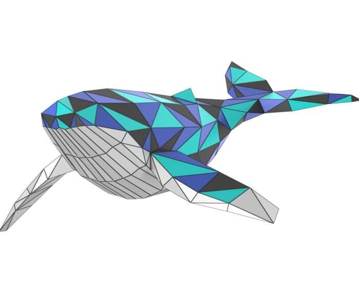 Whale sculpture hanging model, new model with new simpler design