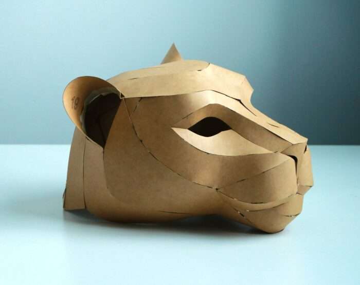Panther Mask Template, EVA Foam and Cardboard, Cosplay