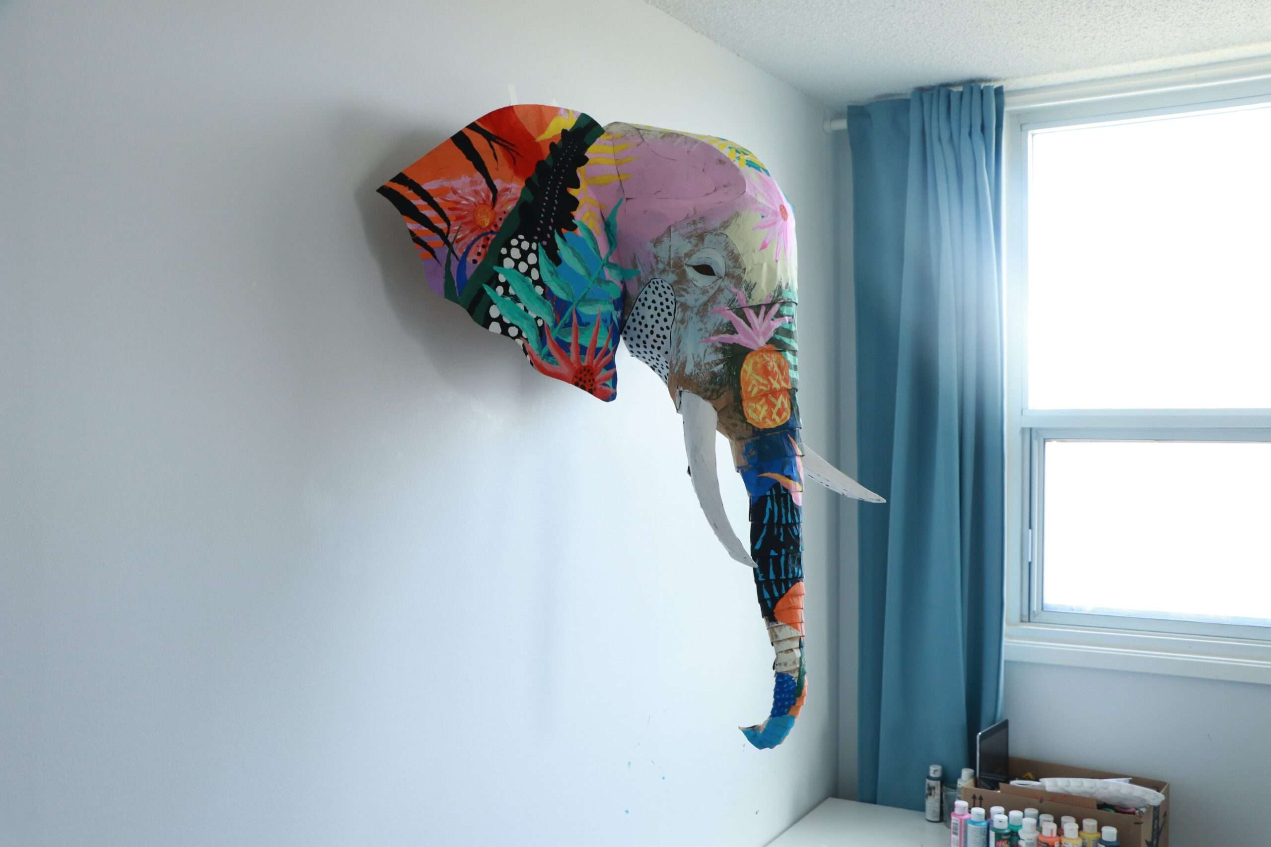 Elephant Mask & Wall Decor (Papercraft & EVA Foam) - Image 12