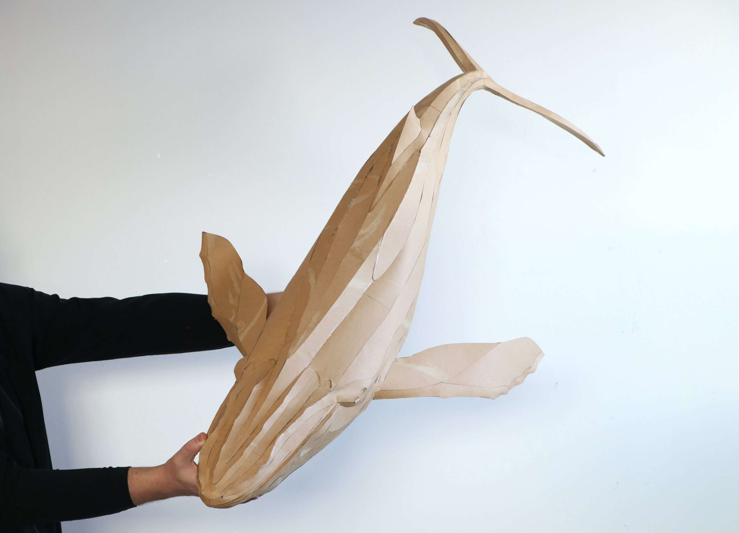 Whale Papercraft Sculpture Template — Paper & EVA Foam DIY Model, Pdf, Dxf, Svg - Image 3