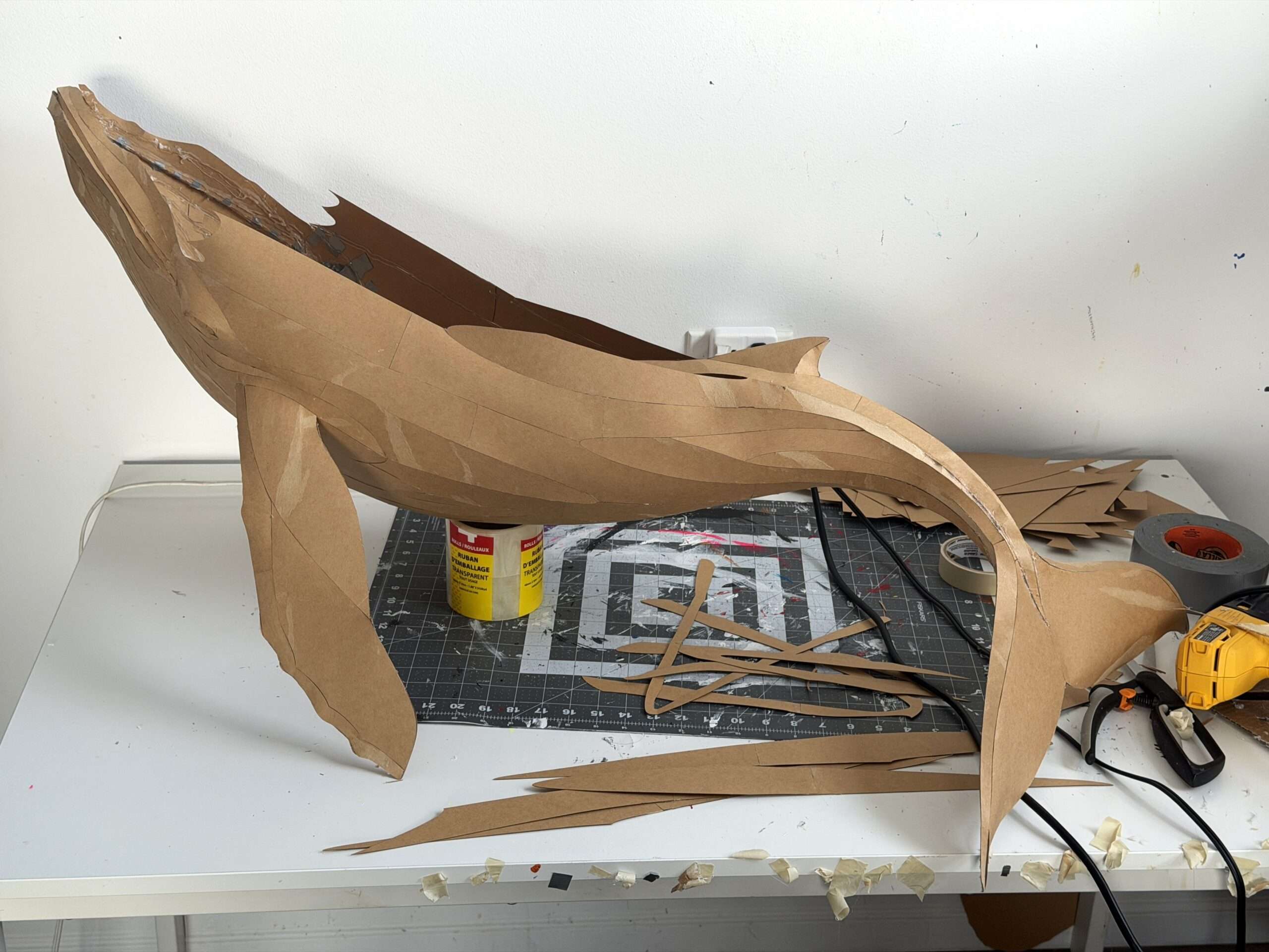 Whale Papercraft Sculpture Template — Paper & EVA Foam DIY Model, Pdf, Dxf, Svg - Image 12