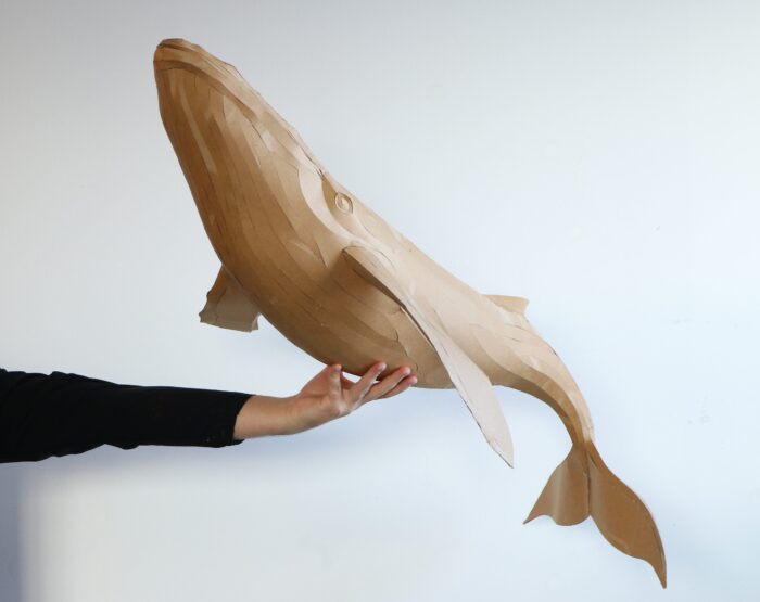 Whale Papercraft Sculpture Template — Paper & EVA Foam DIY Model, Pdf, Dxf, Svg