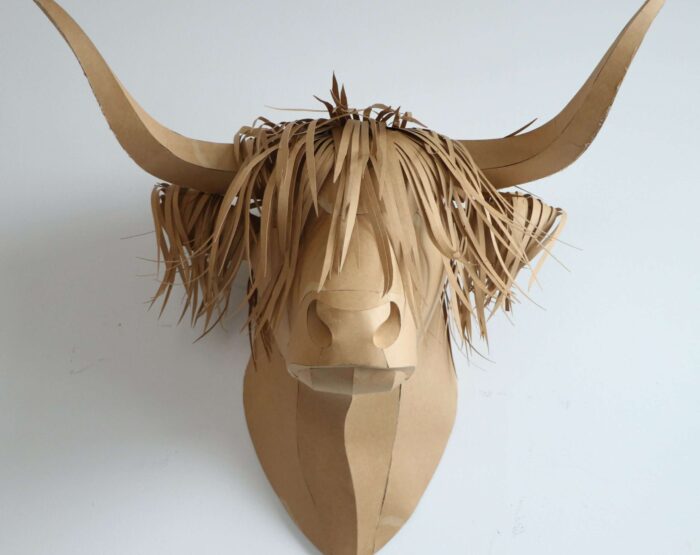 Highland Cow Wall Sculpture