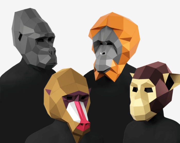 African Jungle Mask Set