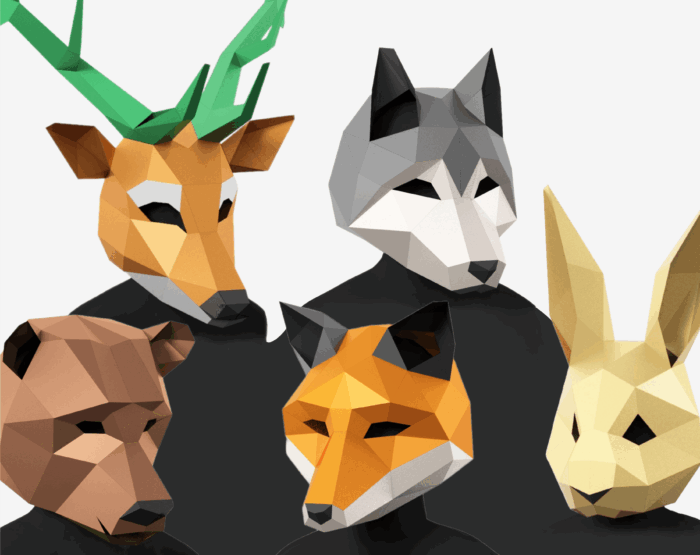 Woodland Animal Mask Set