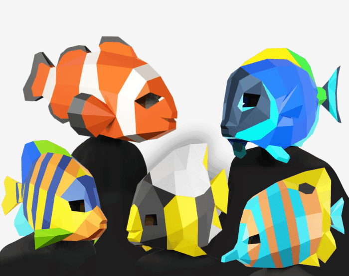 Tropical Fish Mask Set