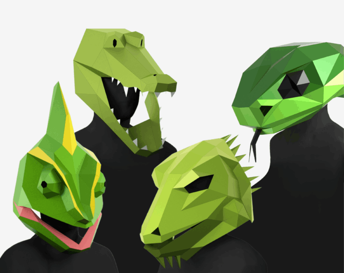 Reptile Mask Set