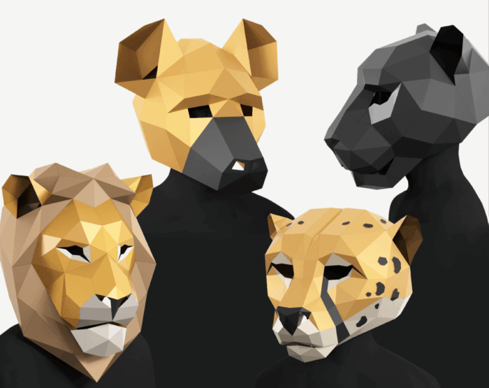 African Predators Mask Set