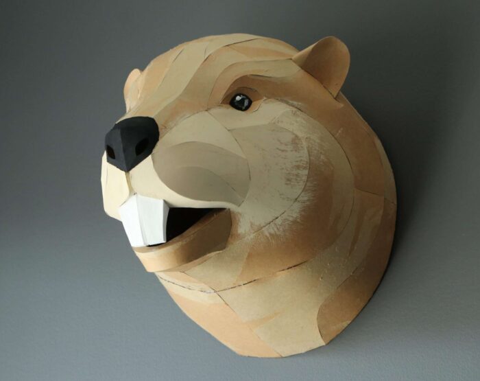 Beaver Head Wall Sculpture